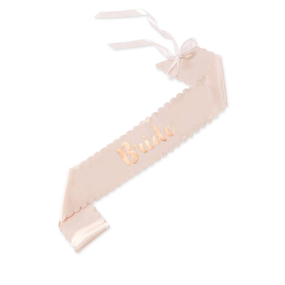 100yellow Just Married sash for Girls(Pink)